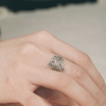 Hmong Tribal Silver Spiral Ring – Ethnic Swirl Design - Image 4
