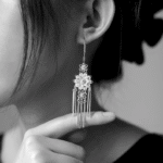 Sterling Silver Floral Dangle Earrings – Elegant Flower Jewelry - Image 4