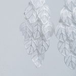 Sterling Silver Cluster Leaf Dangle Earrings – Elegant Leaf Drop Jewelry - Image 3