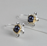 Sterling Silver Spring Floral Hoop Earrings – Elegant Flower Jewelry - Image 4